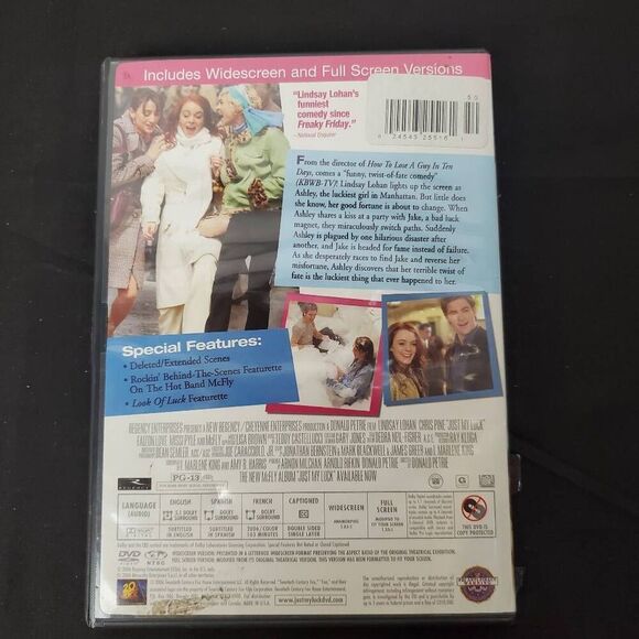 Just My Luck 2006 Film, Romance/Comedy, Movie, DVD - Picture 3 of 3